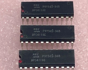 Lote de 3 circuitos integrados NEC upD411AC Memoria DRAM NMOS 4kBit DIP22 Nuevo stock antiguo cruzado a 2107 9060