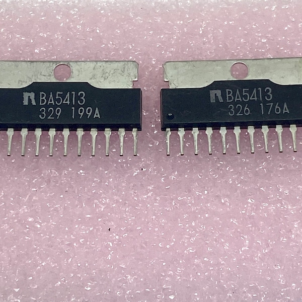 Pair of ROHM BA5413 Integrated Circuits SIPP For Sanyo MCD-Z27 Boombox