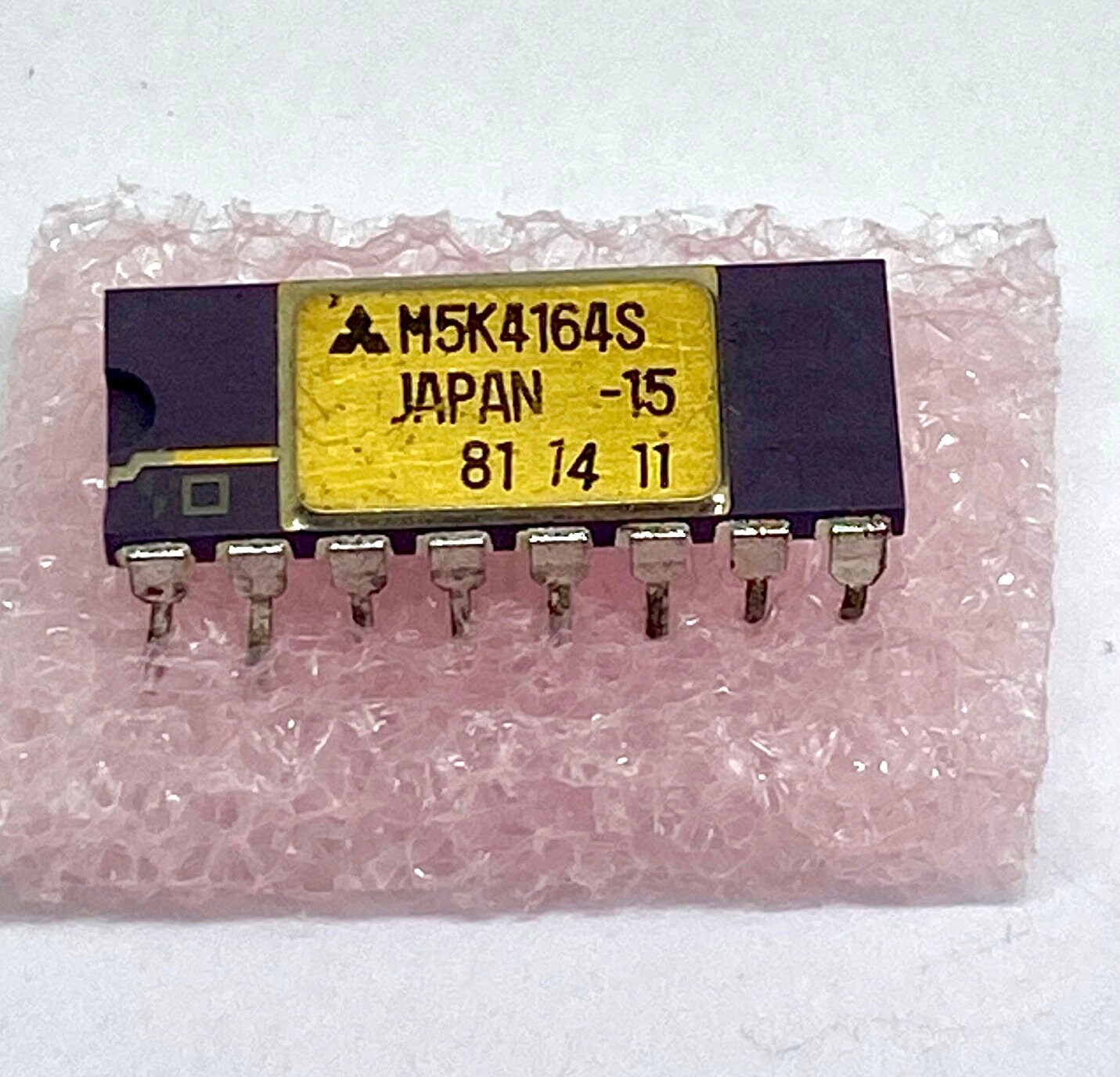 Puce IC mémoire RAM Mitsubishi M5K4164NS-20 vintage RARE 64KB-20
