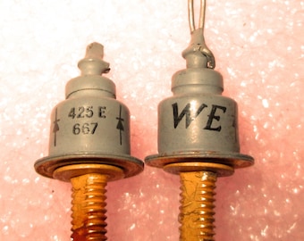 Lot of 2 RARE Western Electric 425E Zener Diodes 1965 (567) Date Code Vintage Semiconductors