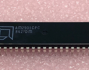 AMD AM2901CPC Integrated Circuit 40 Pin Microprocessors New Old Stock 1985 Date Code 4 Bit Bipolar Bit Slice Processor