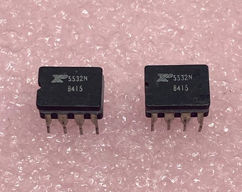 Lot von 2 Exar XR5532N Op Amps Vintage 1984 New Old Stock 8 Pin NE5532P Cross für Audiokreise Cross zu OPA2134 Keramik Dip