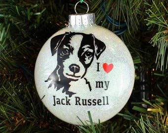 I Love My Jack Russell Ornament