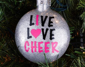 Live Love Cheer Ornament