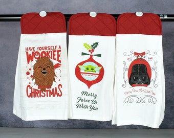 Star Wars Christmas Hanging Kitchen Towel