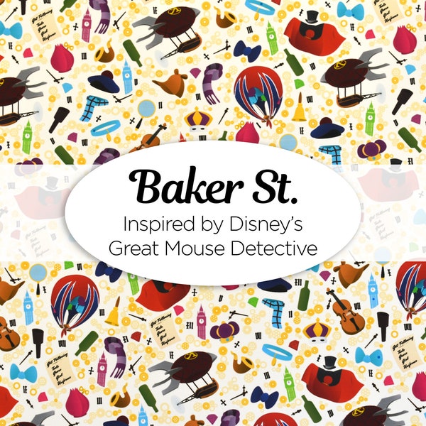 Baker St. ~ Great Mouse Detective Inspired Scrapbook Paper