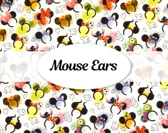 Mouse Ears ~ Disney Inspired Scrapbook Paper