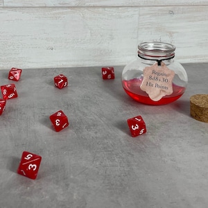 Pathfinder Healing Potion Dice Bottles