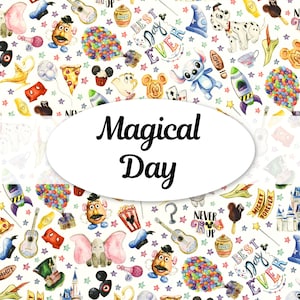 Día mágico ~ Papel para álbum de recortes inspirado en Disney