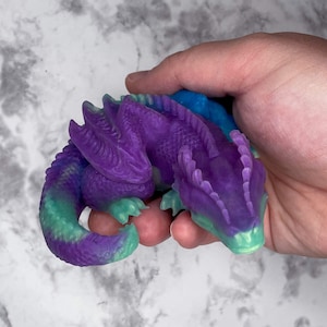 Soft and Squeezy Sleeping Dragon Silicone Squishy - Squeeze and Play Toy for Relaxation and Fun