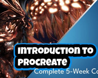 Full Introduction to Procreate tutorial, Procreate course, Procreate class, Procreate guided teaching, procreate basics, procreate painting