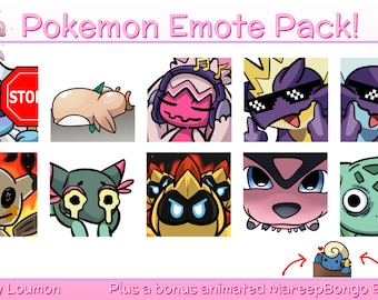 Leuke emotes voor Twitch Pokemon-emotes statische emotes klaar om te uploaden emotes onenigheid-emotes twitch-emotes emotepakket Twitch-start-emotepakket