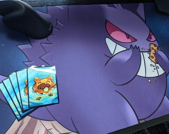 Pokemon Center Original Pokemon Card Game Rubber Playmat Gengar de Hiyari JL Pokemon Center Original Pokemon Card Game Rubber Playmat Gengar de Hiyari JL