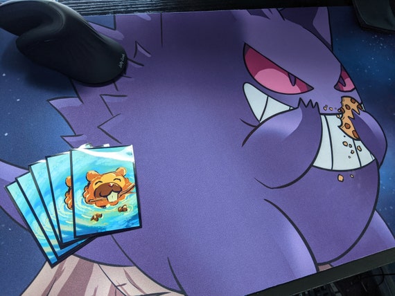 Gengar Cookie TCG Rubber Mat or Oversized Mouse Pad Pokemon