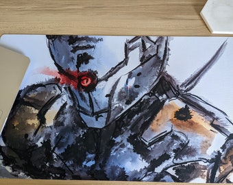Gray Fox TCG Rubber Mat or Oversized Mouse Pad Metal Gear