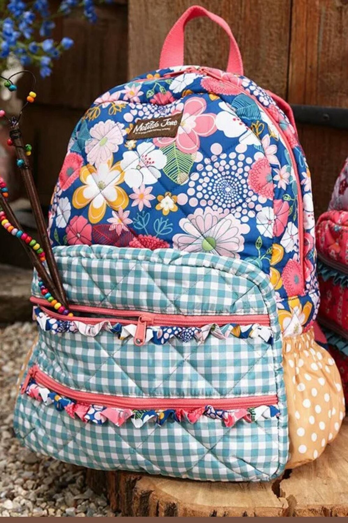 Matilda Jane Moments With You Two Fabric Personalized Backpack Etsy