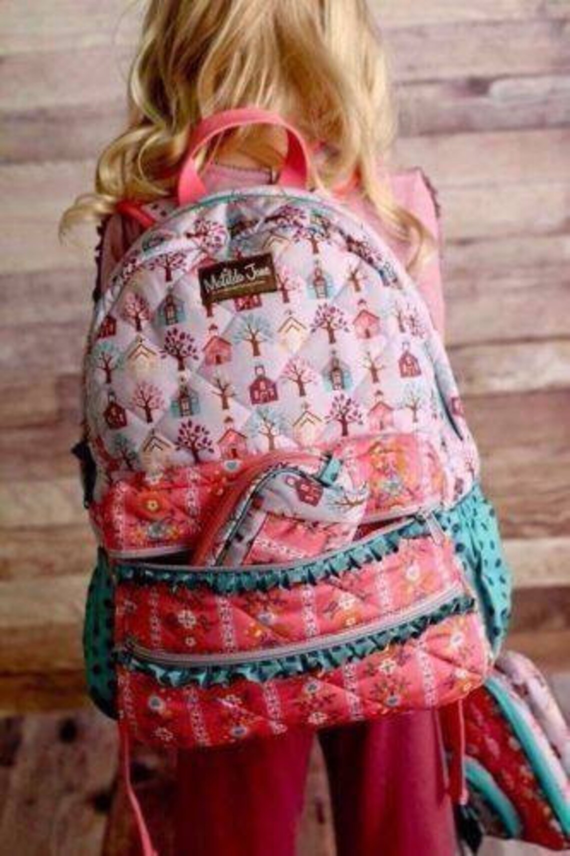 Matilda Jane Moments With You Two Fabric Personalized Backpack Etsy