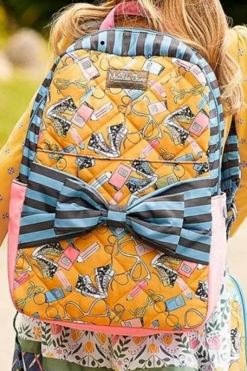 Matilda Jane Moments With You Two Fabric Personalized Backpack Etsy