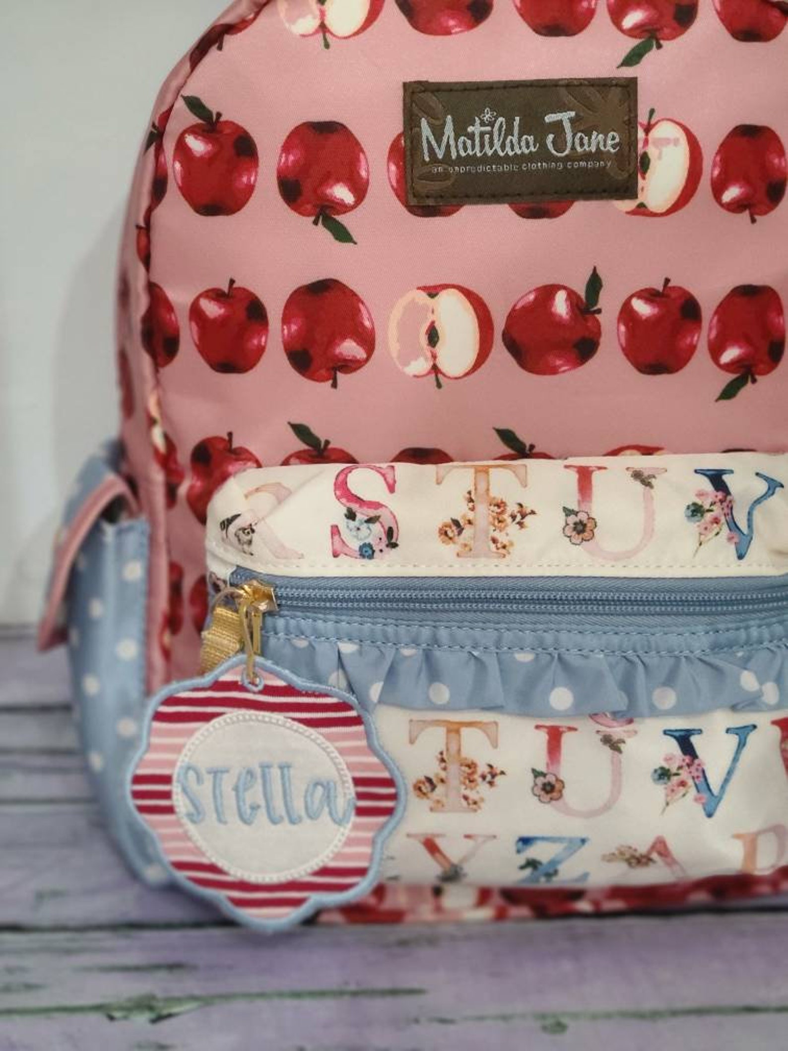 Made to Match Back to School Apple Backpack Tags - Etsy