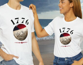 1776 We The People T-Shirt,  Patriotic Unisex Tee, Independence Day Apparel