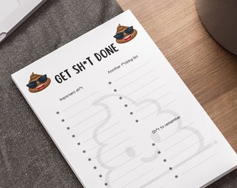 Funny 'Get Sh*t Done' To-Do List Post-it® Note Pad