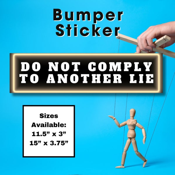 Do Not Comply Stickers Etsy