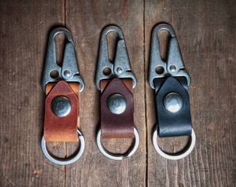 Appalachian - Lever Clip Leather Tactical Key Chain - Horween Leather