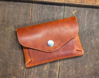 Lenape - Horween Leather Card Wallet or Coin Purse