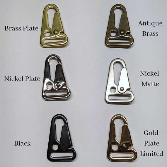 Heavy Duty Trigger Snap Key Clip Key Ring Black Leather Keychain Bag Key  Clip Belt Loop Clip Handmade Angel Leather Key Clip 