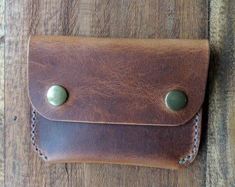 Lenape - Horween Leather Card Wallet or Coin Purse
