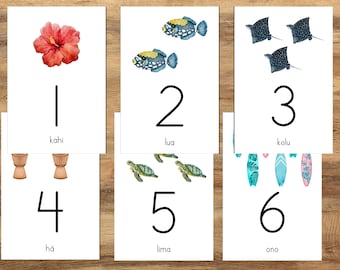 Counting in Hawaiian, Hawaiian Number Flashcards, Learn Hawaiian, Hawaiian Language Resources, Hawaiian Education Printables, Olelo Hawaii