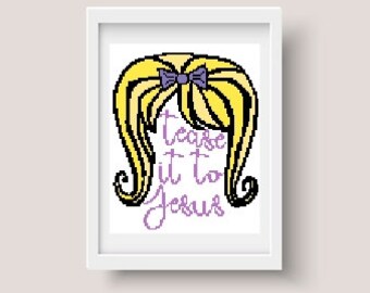 Tease it to Jesus PDF cross stitch pattern