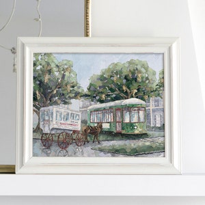 Uptown New Orleans, St. Charles, Roman Candy, New Orleans painting, nola art, New Orleans Art, Southern Art, Streetcar painting, iconic nola