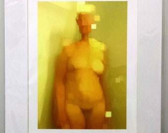 Fine Art Print on Paper - Standing Nude