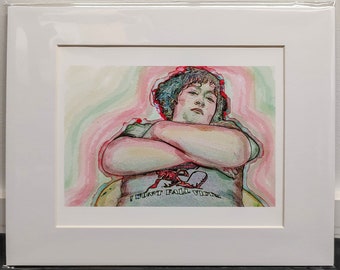 Fine Art Print on Paper - I Won't Fall Victim