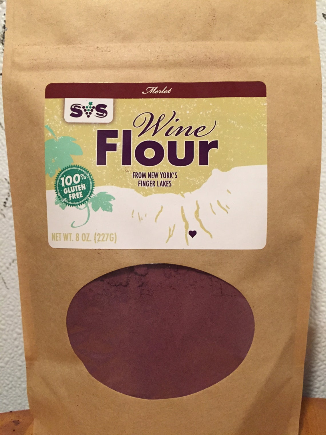 Merlot Wine Flour. Gluten Free. Nutrition. Flavor. High Protein. High