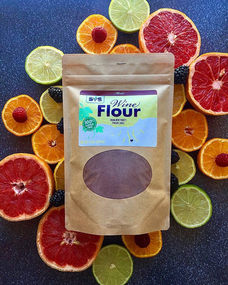Merlot Wine Flour. Gluten Free. Nutrition. Flavor. High Protein. High