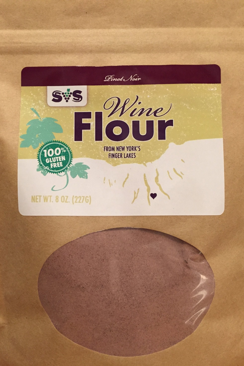 Pinot Noir Wine Flour. Gluten Free. Nutrition. Flavor. High Protein