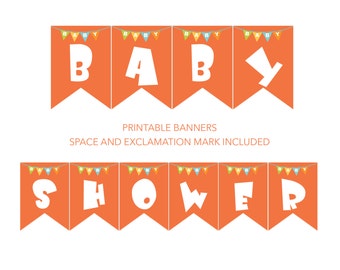 Safari Baby Shower Banner, DIY Banner, Wild Safari Baby Shower Party, Jungle Decor, Baby Animal Nursery