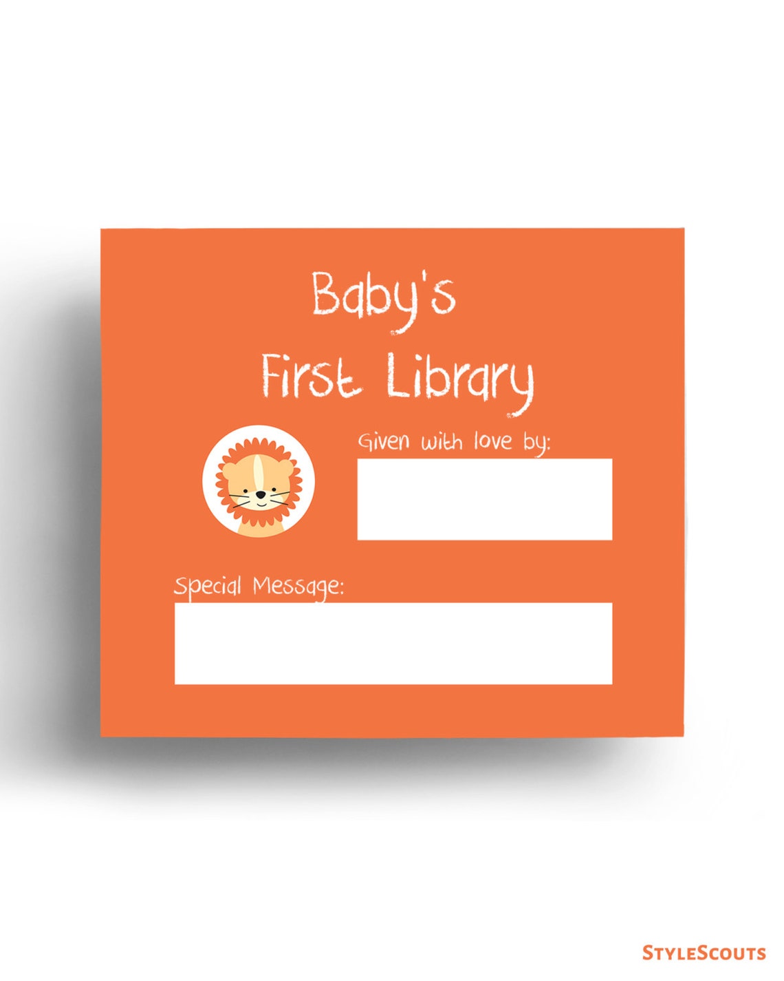 Safari Baby Shower Book Plate Baby Shower Book Request, Safari Nursery