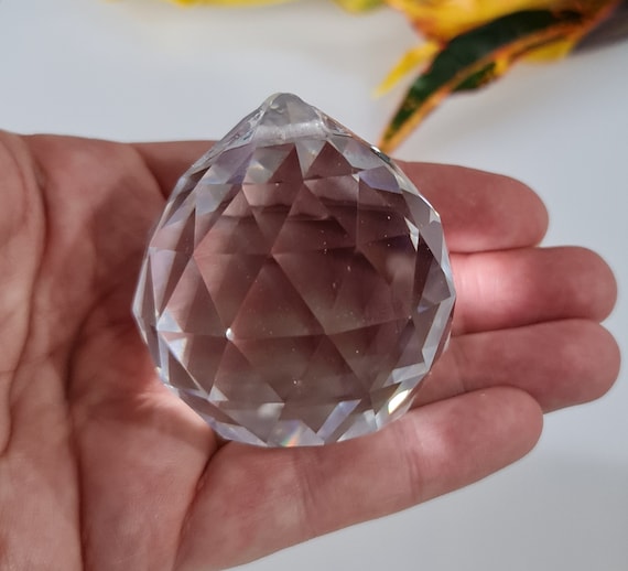 Large 50mm Clear Crystal Ball Suncatcher Spheres, + 20mm 30mm 40mm, 60mm,  for making suncatchers, chandelier repair, rainbow sun catcher