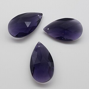 38mm crystal teardrop almond shaped pendants for DIY sun catchers, chandelier repairs rainbow prisms for crystal suncatcher craft supplies. image 8