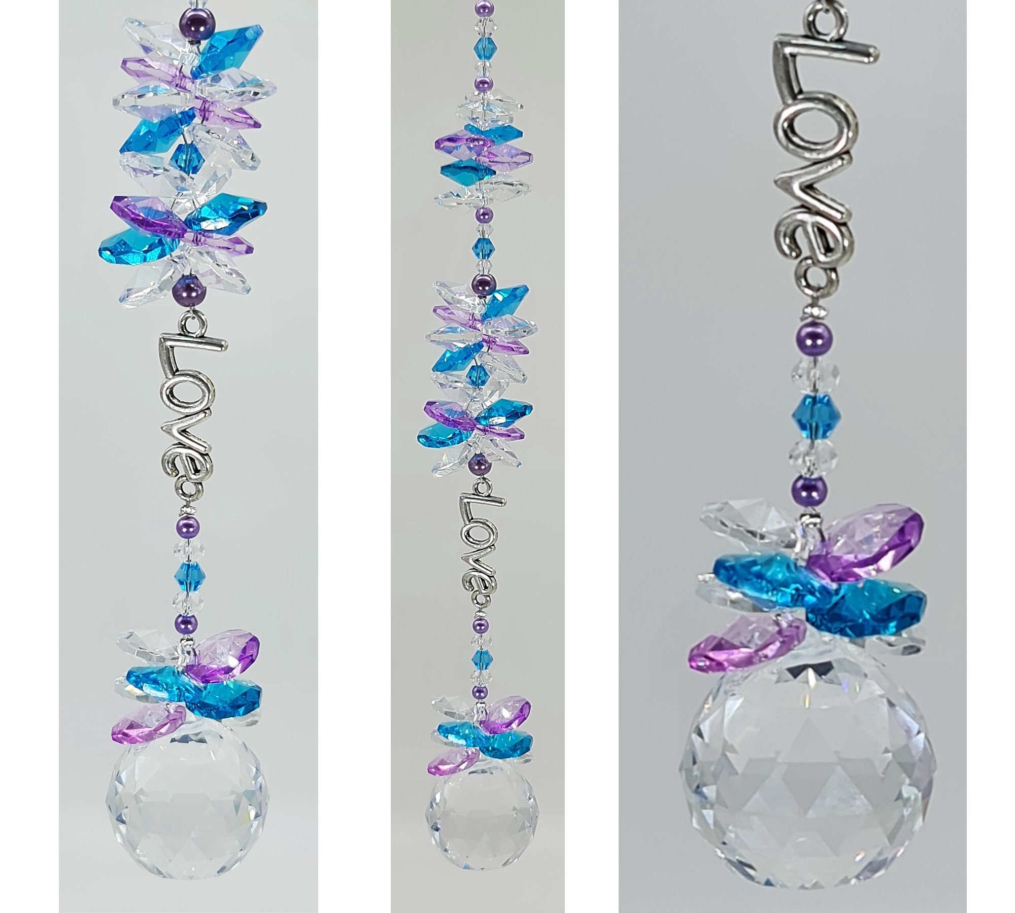 Crystal Suncatcher for Window Sold Individually Custom Color