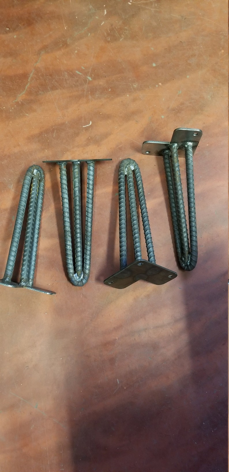 3 Rod Rebar Hair Pin Legs Etsy