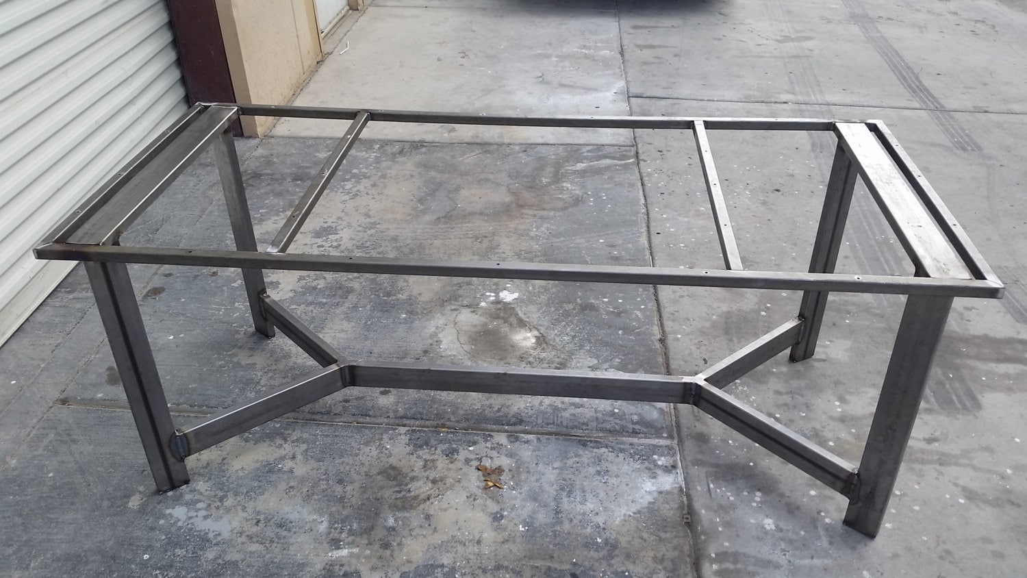 Steel Table Frame Welded Frame Rustic Table Frame Industrial Etsy