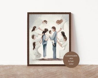 Heavenly Help Print, LDS family, LDS Artwork, LDS, Familes Can Be Together Forever, Family artwork, Lds painting, Lds prints, Lds family art
