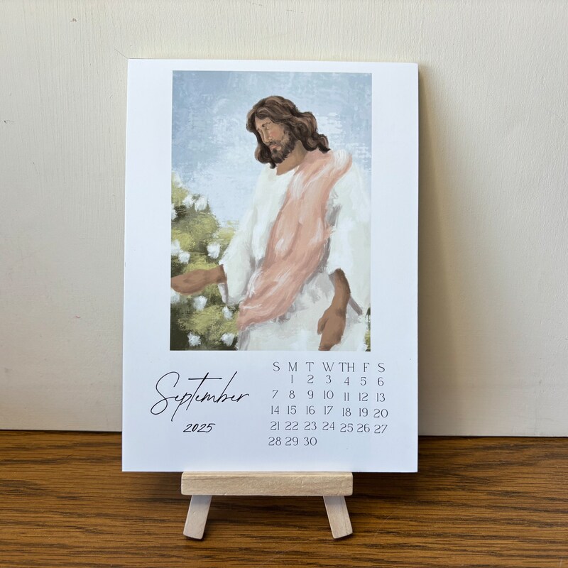 Desk Calendar With Stand Etsy