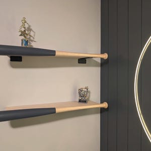 Custom Maple Baseball Bat Shelf