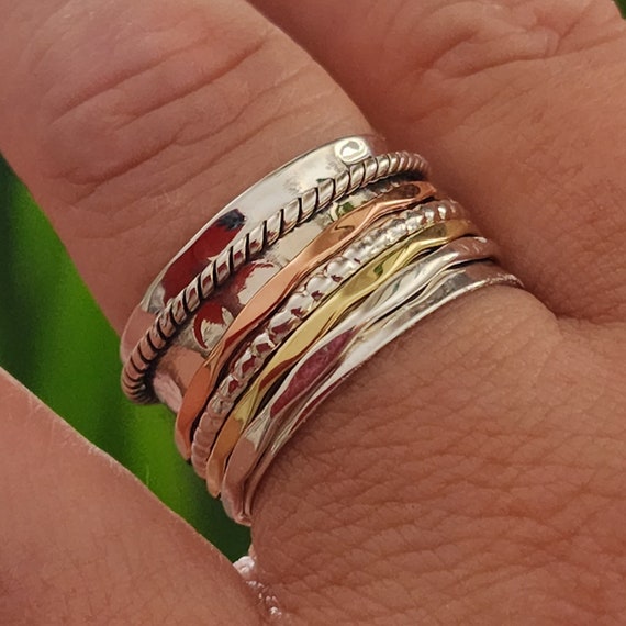 Men's Copper/Brass/Sterling Silver Spinning Ring Men's Copper/Brass/Sterling Silver Spinning Ring