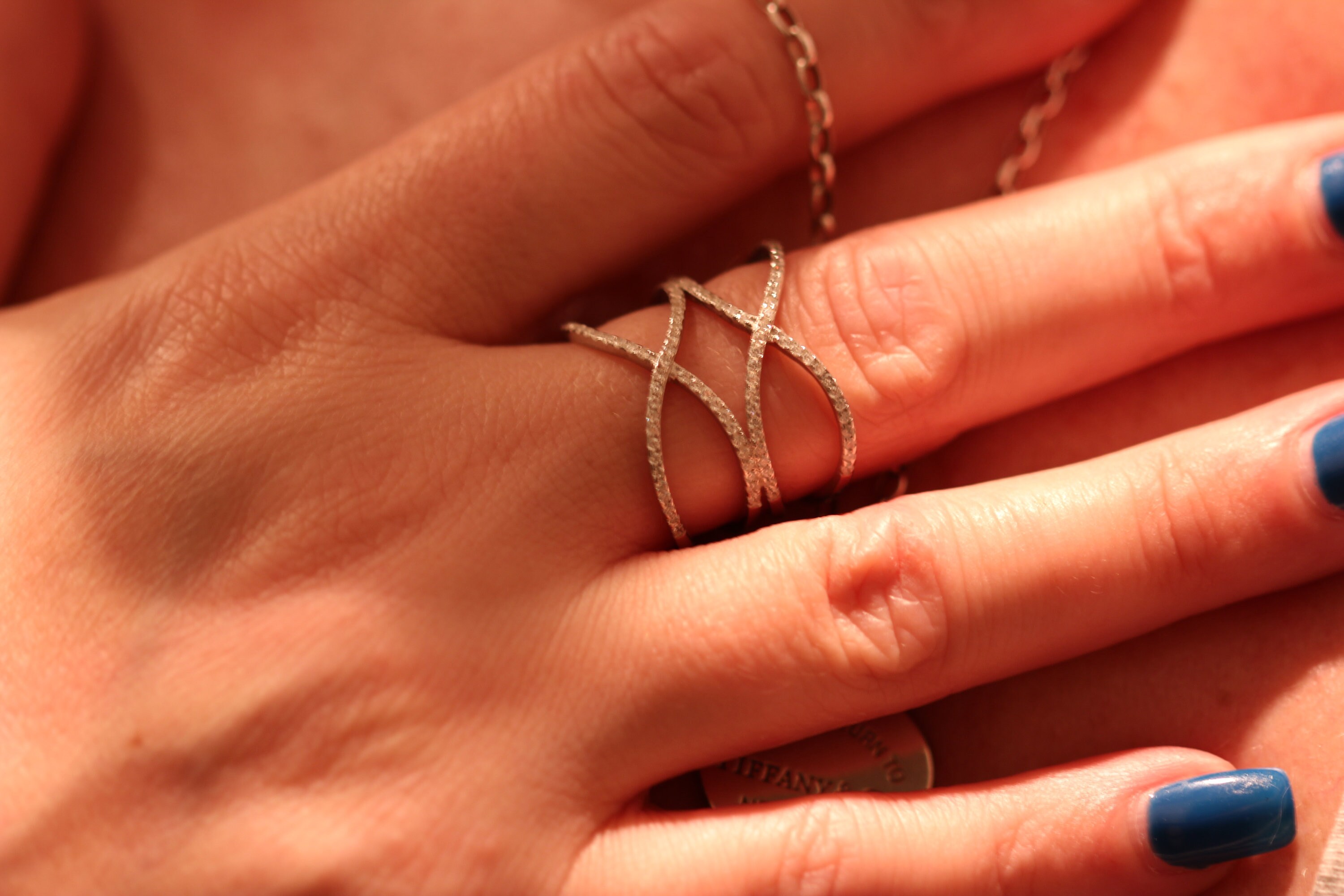 Criss Cross Ring 925 Solid Sterling Silver Pave Sparkling Etsy Australia